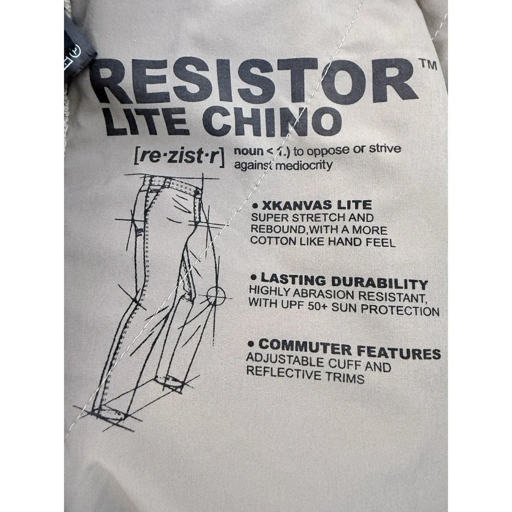 Kuhl Resistor Lite Chino Pants Men's 33x30 (fits 33x28) Khaki Stretch - Picture 6 of 7